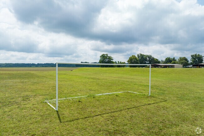 Lake Cormorant Middle School has greenspace for various sports.