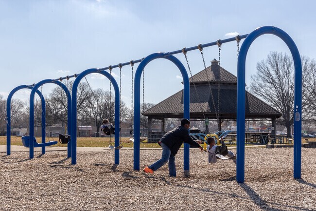 Children love the playground at Claude Allison Park in Seven Mile-Rouge.