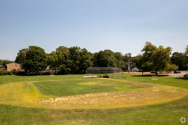 Baseball fields at the Manetuck Elementary School can also be used to play kickball.