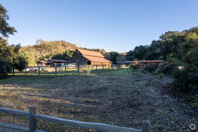 Midland School has many rancher style buildings.
