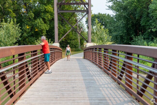 Take a short stroll over the bridge into Minnesota near Lewis and Clark.