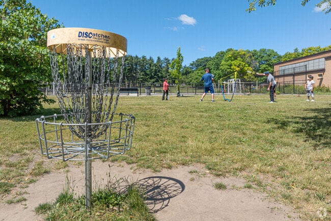 Garfield Park features disc golf and open space for activities.