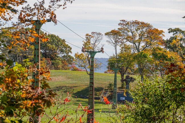 An abandoned ride from the old amusement park at Rocky Point State Park is a look to the past.