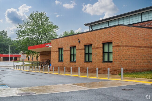 The entrance to Montgomery Knolls Elementary School in Silver Spring Park welcomes students.
