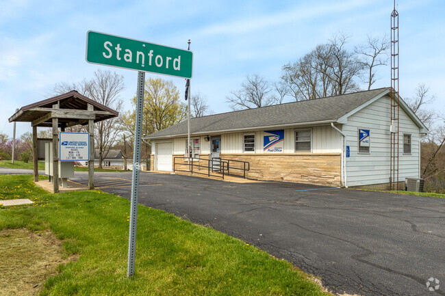 The US Post Office in Stanford is an important hub for the small rural town.