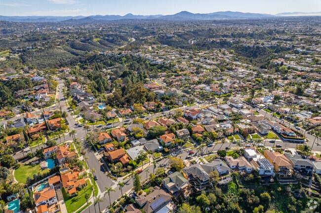Aerial shot of all residential single-family homes.