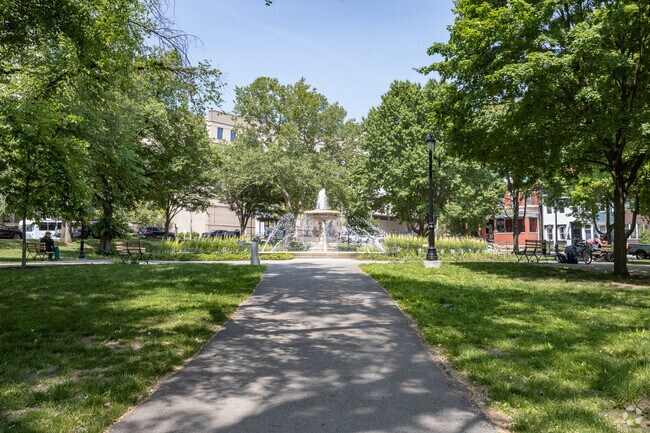 Next to Deutschtown is Allegheny Commons Park in Pittsburgh, PA.