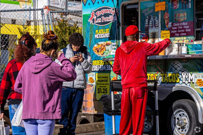 Taqueria Los Potrillos is open at lunchtime and serves delicious Hispanic foods.