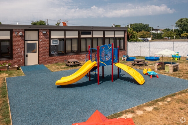 Playgrounds at The Bridges Academy are enjoyed during recess.