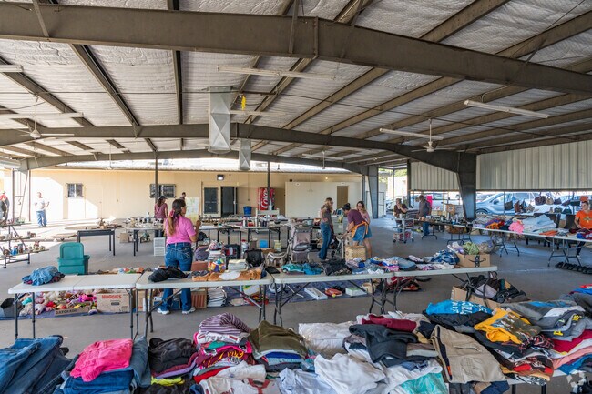 The yearly Rummage Sale at the Our Lady of Guadalupe church in Tortugas is popular.