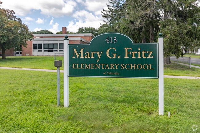 Mary G. Fritz Elementary School is located at 415 Church Street in Wallingford, CT.