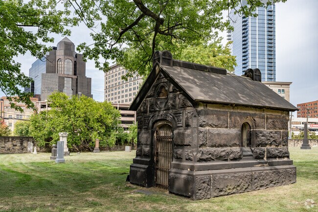 For a quiet walk, head to Playhouse Square's historic Erie Street Cemetery.