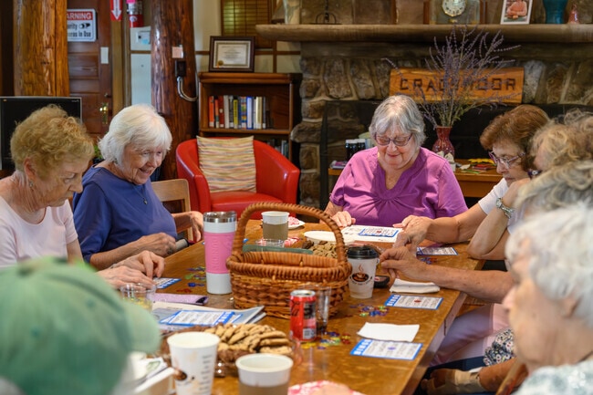 A group of locals gathers at the Cragsmoor library every Thursday for bingo and chit chat.