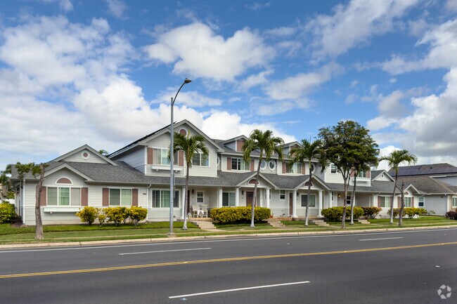 Elegant townhomes are the predominant form of housing in Ocean Pointe.
