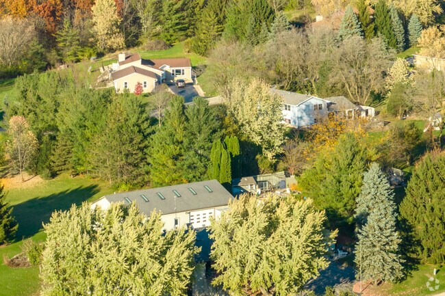 Homes at Hartland feature large properties that allow for homes to spaced away from each other.