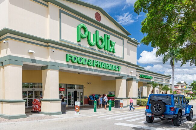 Residents of Crown Colony can find groceries and essentials at the local Publix.