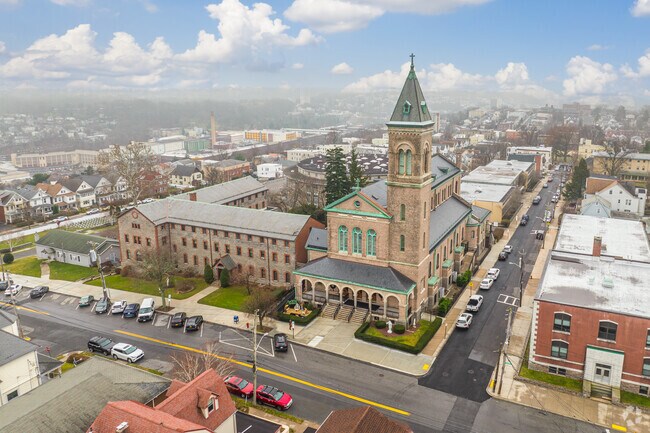 Explore the Sacred Heart High School at 34 Convent, Yonkers, NY.