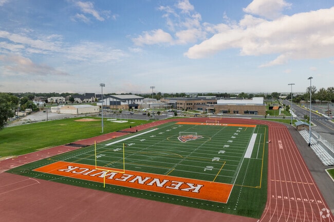 Kennewick High School serves the Kennewick City area.