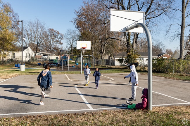 Playful days await at Rex Park, a kid-friendly gem in Breckenridge Hills neighborhood.