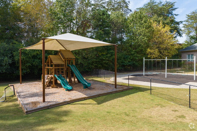 One of the playgrounds at Guidepost Montessori in Duluth, GA.