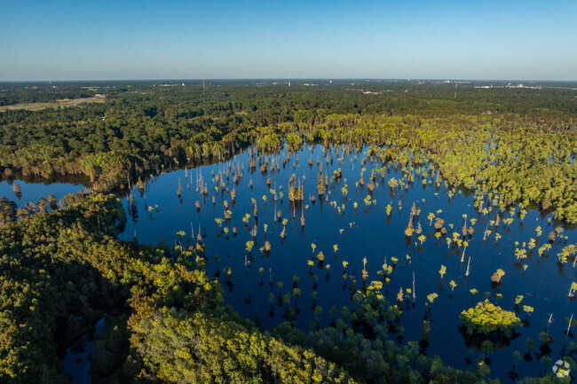 Cheniere Lake is on southern end of Bawcomville and is prone to seasonal flooding.
