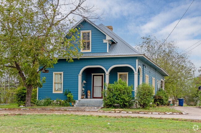 Florence has many historic cottage homes around the city of Florence, TX.