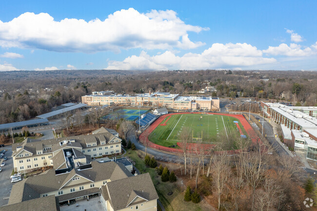 Fairfield Ludlowe High School has a football field for their home team.