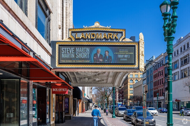 The Landmark Theater is a well known old landmark in Downtown Syracuse that still has plays.