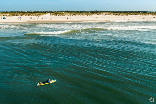Surfing is an activity anyone can enjoy  in Western Fire Island.