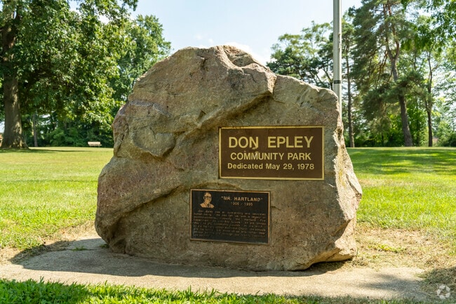 Kids can bike or walk to Don Epley Park on Hartland’s quiet residential streets.