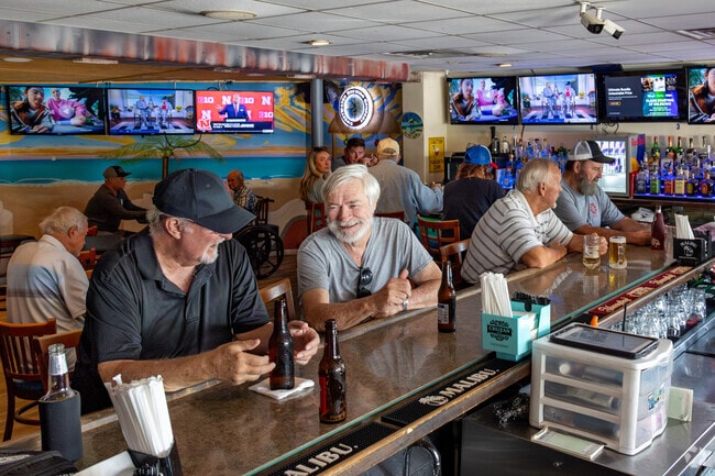 The bar at Dimitri's in Sebring is always busy with customers.