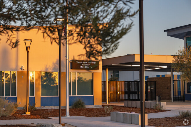 See all the latest announcements on the board at Monte Vista Middle School in San Jacinto.
