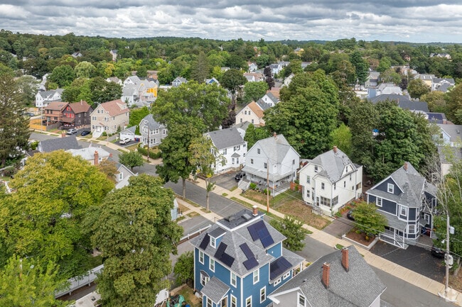 An overview of the Wyoming neighborhood in Melrose, MA.