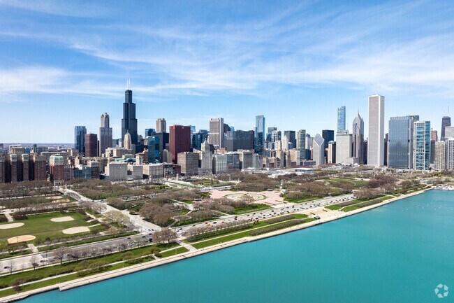 The Loop is located at the epicenter of downtown Chicago.