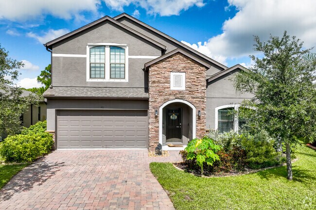 A beautiful new contemporary home reflects the residential expansion in Palm Bay.