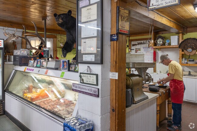 Greilickville residents head to Cherry Bend Grocery to grab local meat to put on the grill.