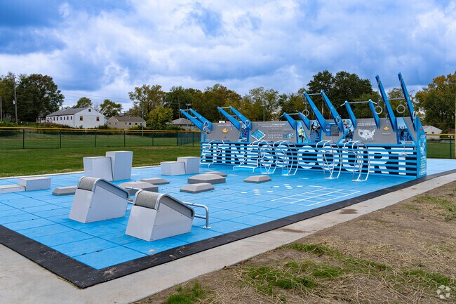 The fitness court is a new addition for residents of Berkeley.