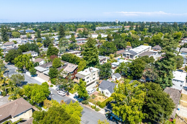 Residents enjoy the beauty of Central Menlo Park, adorned with charming single-family homes.