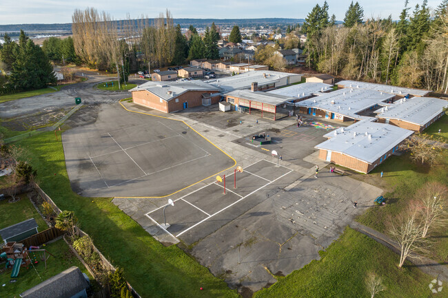 Sunnyside Elementary School play area.
