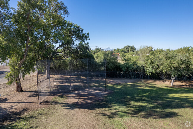 The baseball field at Lineweaver Elementary School.