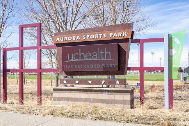 Aurora Sports Park has a variety of ball fields for the Kirkegaard Acres community.
