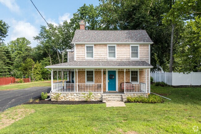 Houses have beautiful porches to say hi to your neighbors from