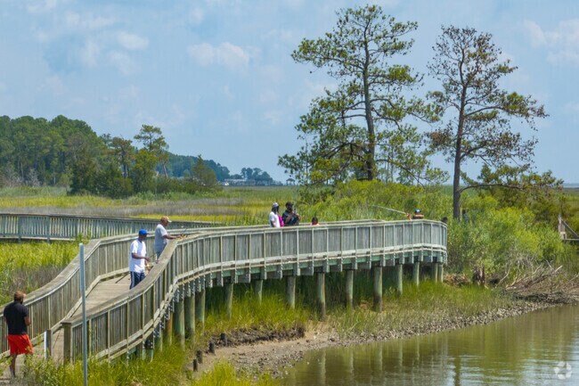Fishing at Denbigh Park provides a quiet escape near Jenkins.