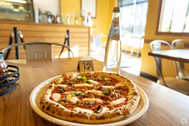 Novanta's pizzas are made to order and feature a deliciously chewy crust.