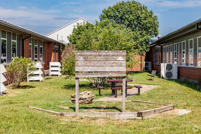 The Strafford Middle School campus includes an outdoor classroom.