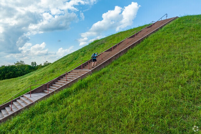 Experience the pinnacle of ancient architectural genius at Fairmont City's Monks Mound.