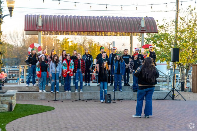 Christmas carolers perform during Royse City's Annual Christmas Tree Lighting celebration.