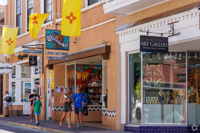Shopping is like no other when Sierra Del Norte residents visit the Santa Fe Plaza.