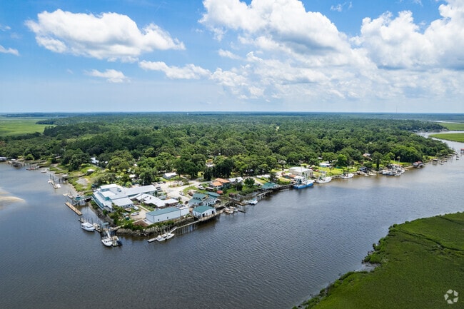 Crescent lies on one of the many tributaries into the Sapelo Sound.