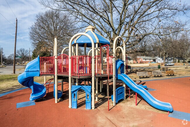 Children can enjoy playing on the playground at Sea Isle Park.